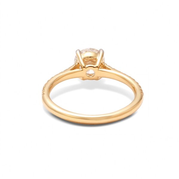 Pierścionek złoty z diamentami 1.16ct - obrazek 5