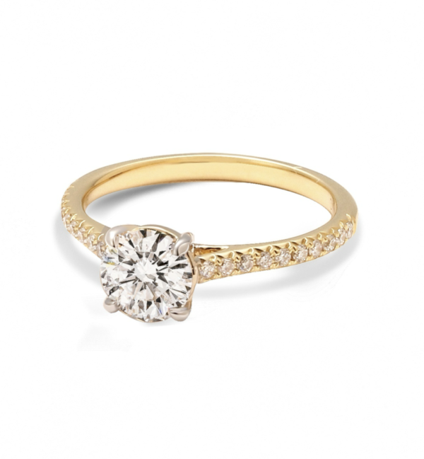 Pierścionek złoty z diamentami 1.16ct